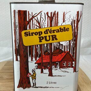 Vintage PURE Maple Syrup 2L tin